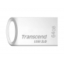 Флешка USB 3.0 64 Гб Transcend 710 (TS64GJF710S) серебряная металлизация